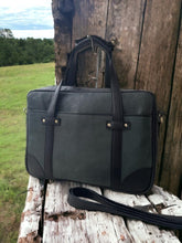 Leather Briefcase, Charcoal green Leather Briefcase, Men Leather Briefcase, Laptop Bag, Leather bag, Gift for Him, Shoulder Bag, Men laptop