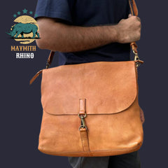 Leather bag l Handcrafted leather messenger bag l Unisex bag l Premium Leather l Washed Crossbody bag l shoulder bag l Vintage style