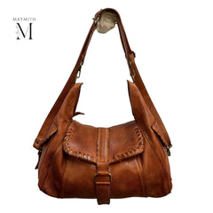 Leather shoulder bag l leather bag l leather bag for ladies l stylish office bag l Vintage leather bag l leather Hobo l soft leather