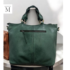 Leather bag l Handmade leather bag for office-going women l Spacious and high utility l leather bag for ladies l stylish l Woven leather bag