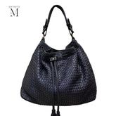 Leather shoulder bag l leather woven bag l leather bag for ladies l stylish office bag l Vintage leather bag l leather Hobo l soft leather