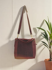Handcrafted Suede shoulder bag l Suede handbag l Leather Bag l Leather shoulder bag l Women's Bag l Ladies Handbag