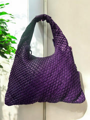 Handcrafted Shoulder Bag l Woven Leather Hobo Bag l leather bag for ladies l stylish office bag l Vintage Look l Hobo l soft