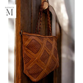 Leather bag l Handcrafted leather Shoulder bag l Ladies bag l women's bag l Premium Leather l Washed handbag l shoulder bag