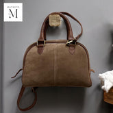 Handcrafted Suede shoulder bag l Suede bag l Leather Bag l Leather shoulder bag l Women's Bag l Ladies Handbag lGift for her l Women's purse