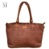 Leather bag l Handcrafted leather bag Woven leather bag l leather bag for ladies l stylish office bag l soft leather