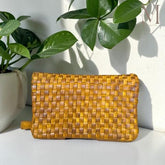 Handcrafted leather wallet l Washed Wallet l Vintage Wallet l Woven Wallet l Women's Wallet l Gift for her