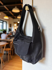 Leather Bag l Handmade leather Bag l Leather shoulder bag l Washed Leather Bag l Women Leather Bag l Leather Half Moon Bag l Crossbody Bag l