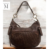 Handmade leather bag l Woven Pockets l Office Bag l Work bag l Regular Use l handmade l Genuine leather l Washed Leather Bag