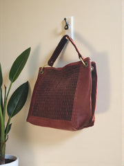 Handcrafted Suede shoulder bag l Suede handbag l Leather Bag l Leather shoulder bag l Women's Bag l Ladies Handbag