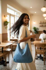 Handmade Leather Bag l Woven Leather Bag l Shoulder bag | Vintage Look |