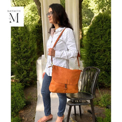 Leather bag l Handcrafted leather messenger bag l Unisex bag l Premium Leather l Washed Crossbody bag l shoulder bag l Vintage style