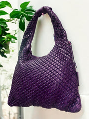 Handcrafted Shoulder Bag l Woven Leather Hobo Bag l leather bag for ladies l stylish office bag l Vintage Look l Hobo l soft