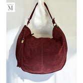 Handcrafted Suede shoulder bag l Suede bag l Leather Bag l Leather shoulder bag l Women's Bag l Ladies Handbag l Women's purse.