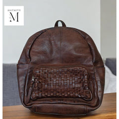 Handcrafted Leather Backpack l washed bag l Full Grained Leather l Soft leather l Leather backpack l Premium l Christmas Gift l Gift for her