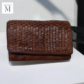 Leather Wallet l Handcrafted leather wallet l Washed Wallet l Vintage Wallet l Woven Wallet l Women's Wallet l Gift for her