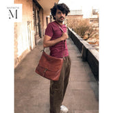 Leather bag l Handcrafted leather messenger bag l Unisex bag l Premium Leather l Washed Crossbody bag l shoulder bag l Vintage style