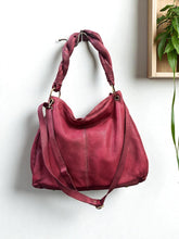 Leather bag l Handcrafted l Ladies bag l women's bag l Premium Leather l Washed handbag l shoulder bag l Christmas gift l Gift for her l