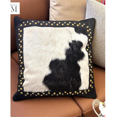 Leather Cushion cover set l Handcrafted cushion cover l Real Leather l Hair on leather l Leather Accessory l Pillow cushion cover l Stylish