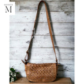 Handmade Cross Body l Woven bag l Leather Bag l Ladies Handbag l Women's purse l Messenger Bag l Flap Bag l Washed Bag l Vintage Bag l Gift