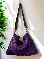 Handcrafted Shoulder Bag l Woven Leather Hobo Bag l leather bag for ladies l stylish office bag l Vintage Look l Hobo l soft