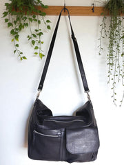 Leather Bag l Handmade leather Bag l Leather shoulder bag l Washed Leather Bag l Women Leather Bag l Leather Half Moon Bag l Crossbody Bag l