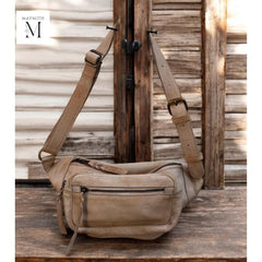 Leather bag | Handcrafted Washed Vintage Waist Bag l Premium Leather l Washed Bag l Soft and supple l Premium Quality l Crossbody l