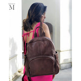 Handcrafted Leather Backpack l washed bag l Full Grained Leather l Soft leather l Leather backpack for carry l Premium Quality