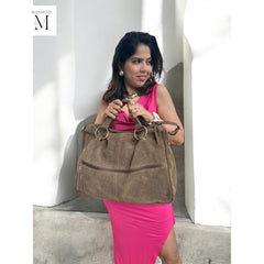 Handcrafted Suede shoulder bag l Suede bag l Leather Bag l Leather shoulder bag l Women's Bag l Ladies Handbag l Women's purse.