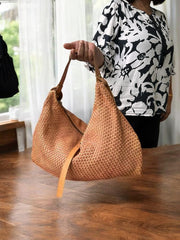 Leather bag l Handcrafted Hobo l Woven Bag l Leather Bag l Handcrafted l Shoulder Bag l Women's Handbag l Ladies Purse l Personalized Bag
