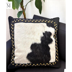 Leather Cushion cover set l Handcrafted cushion cover l Real Leather l Hair on leather l Leather Accessory l Pillow cushion cover l Stylish