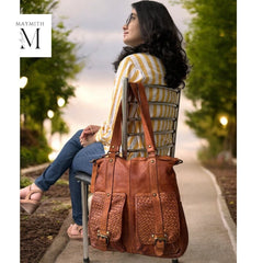 Leather bag l Handcrafted Shoulder bag l leather woven bag l leather bag for ladies l Vintage leather bag l leather Hobo bag