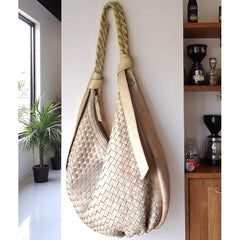 Leather bag l Handcrafted Leather Bag l Woven Bag l Washed Bag l Leather bag for women l Ladies Handbag l Vintage l Shoulder Bag l Hobo bag