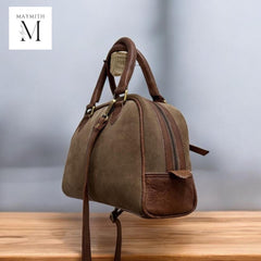 Handcrafted Suede shoulder bag l Suede bag l Leather Bag l Leather shoulder bag l Women's Bag l Ladies Handbag lGift for her l Women's purse