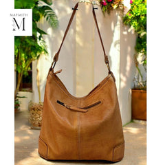 Leather bag l Handcrafted leather Shoulder bag l Office Bag l shopping Bag l Premium leather l washed bag l woven front l Premium quality