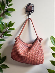 Handcrafted Leather Bag | Woven Bag l Premium Leather quality l leather woven bag | Vintage Look | Shoulder Bag