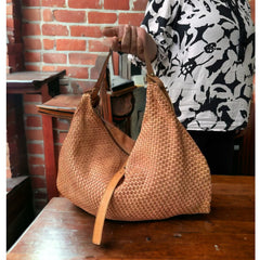 Leather bag l Handcrafted Hobo l Woven Bag l Leather Bag l Handcrafted l Shoulder Bag l Women's Handbag l Ladies Purse l Personalized Bag