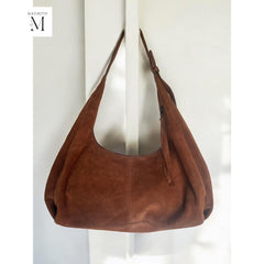 Handcrafted Suede shoulder bag l Suede bag l Leather Bag l Leather shoulder bag l Women's Bag l Ladies Handbag l Women's purse.