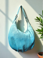 Ombre Leather bag l Handcrafted leather handbag l women's bag l Premium Leather l Washed handbag l Shoulder bag l Vintage style