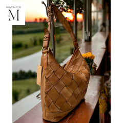Leather bag l Handcrafted leather handbag l Ladies handbag l women's bag l Premium Leather l Washed handbag l shoulder bag l Vintage style
