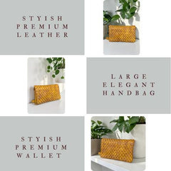Handcrafted leather wallet l Washed Wallet l Vintage Wallet l Woven Wallet l Women's Wallet l Gift for her