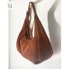Handcrafted Suede shoulder bag l Suede bag l Leather Bag l Leather shoulder bag l Women's Bag l Ladies Handbag l Women's purse.