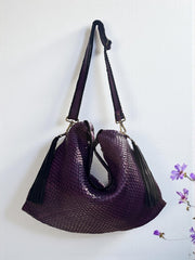 Leather bag l Handcrafted Hobo l Woven Bag l Leather Bag l Handcrafted l Shoulder Bag l Women's Handbag l Ladies Purse l Personalized Bag