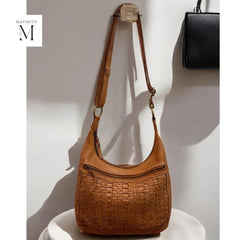 Leather Bag l Handcrafted Bag l Woven Bag l Washed Bag l Leather bag for women l Ladies Handbag l Vintage l Shoulder Bag l Hobo l Gift l