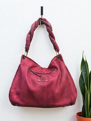 Leather bag l Handcrafted leather Hobo bag l Ladies bag l women's bag l Premium Leather l Washed handbag l shoulder bag