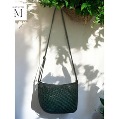 Handcrafted Crossbody Bag l Woven Bag l Women's Handbag l Leather Bag l Washed Bag l Vintage Handbag l Ladies Purse l Sling Bag