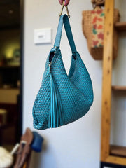 Leather bag l Handcrafted Hobo l Woven Bag l Leather Bag l Handcrafted l Shoulder Bag l Women's Handbag l Ladies Purse l Personalized Bag