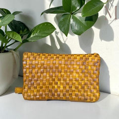Handcrafted leather wallet l Washed Wallet l Vintage Wallet l Woven Wallet l Women's Wallet l Gift for her