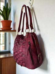 Leather bag l Handcrafted leather handbag l women's bag l Premium Leather l Washed handbag l Shoulder bag l Vintage style