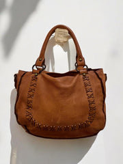 Handcrafted leather handbag l shoulder bag l Office Bag l Work Bag l Washed Bag l Office Bag l High Quality Grain Leather l vintage bag